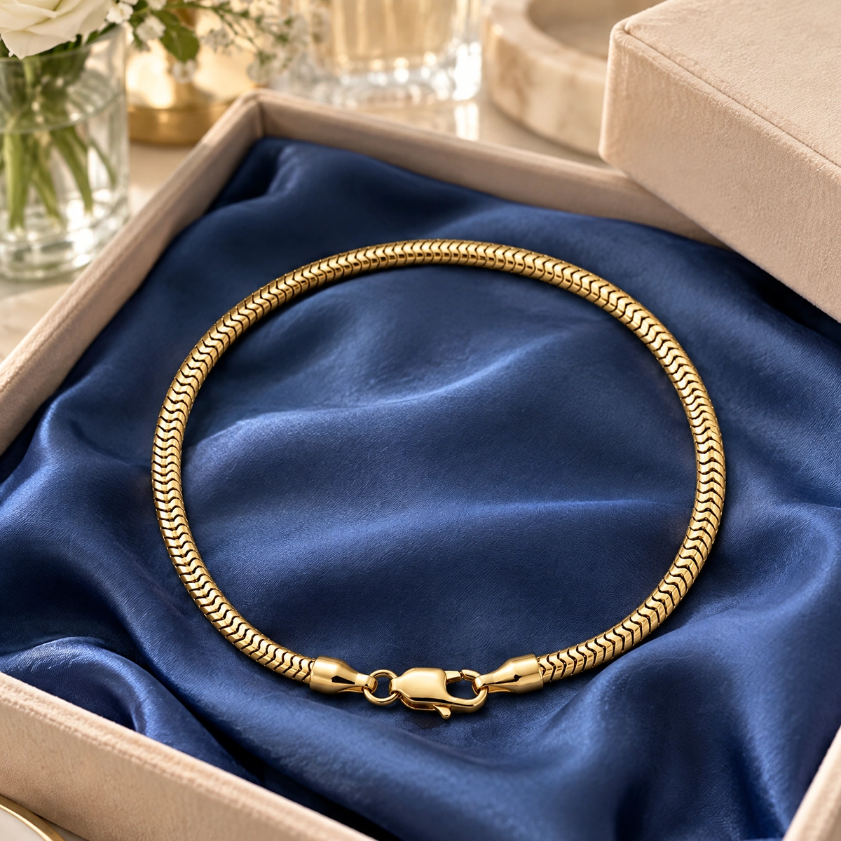 Pulseira malha italiana em ouro 18k: Pulseira Malha Italiana, da KMS Joias