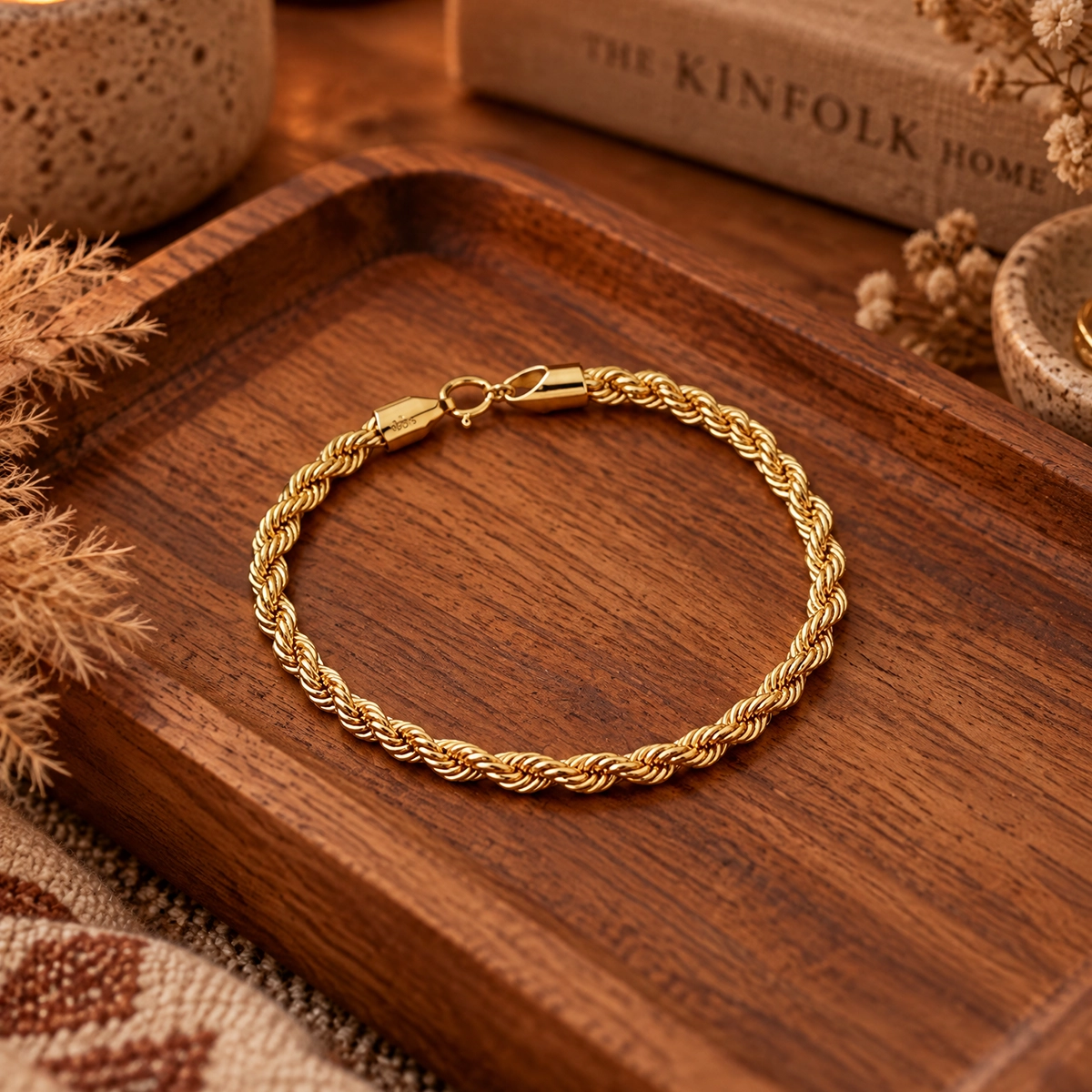 Pulseira portuguesa em ouro 18k: Pulseira Portuguesa, da KMS Joias